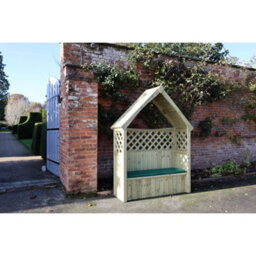 Churnet Valley Garden Furniture Ltd Daisy 3 Seat Trellis Storage Arbour - L60 X W179 X H235 Cm - Partially Assembled - thumbnail 3