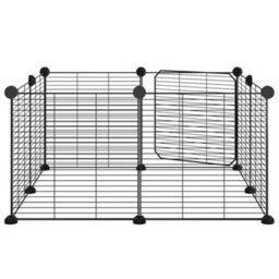 Walplus 8-Panel Pet Cage With Door Black 35X35 Cm Steel - thumbnail 5