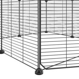 Walplus 8-Panel Pet Cage With Door Black 35X35 Cm Steel - thumbnail 6