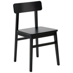 Wyld And Coco Everwood Set Of 2 Black Rubberwood Dining Chairs In Traditional Style - thumbnail 4
