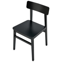 Wyld And Coco Everwood Set Of 2 Black Rubberwood Dining Chairs In Traditional Style - thumbnail 7
