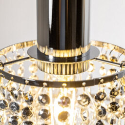 CGC Lighting Cgc Xl Chandelier Light Shade For Ceiling Pendant Light Easy Fit Crystal Lamp Shade Lampshade Diameter 22 Cm 3 Tier Silver - thumbnail 8