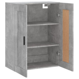 Berkfield Elegant Wall Mounted Cabinet Concrete Grey 69.5X34X90 Cm Engineered Wood - thumbnail 7