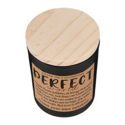Darphe Black Glass Cup Soy Wax Scented Candle With Wooden Lid, Lavender And Eucalyptus - thumbnail 3
