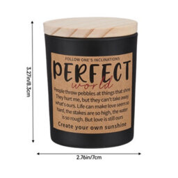 Darphe Black Glass Cup Soy Wax Scented Candle With Wooden Lid, Lavender And Eucalyptus - thumbnail 5