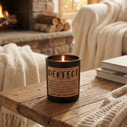 Darphe Black Glass Cup Soy Wax Scented Candle With Wooden Lid, Lavender And Eucalyptus - thumbnail 2