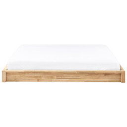 Beliani Bed Without Headboard Wood Antras 160 X 200 Cm (Eu King Size) Light Brown - thumbnail 4