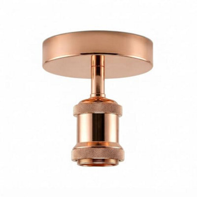 Single Head Fully Earth Ceiling Light Retro Flush Mount E27 Lamp Holder Sconce Chandeliers Pendent Set For Living Room - image 1