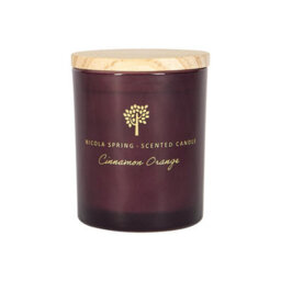 Nicola Spring Cinnamon & Orange Scented Candle 130G 21H Natural Single Wick Soy Wax Aromatherapy Candle Home Fragrance