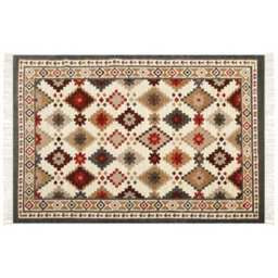 Beliani Rug Ghukasavan Multicolour 200 X 300 Cm Wool Kilim - thumbnail 4