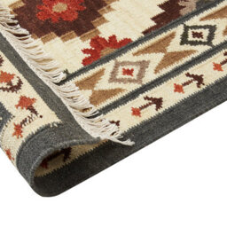 Beliani Rug Ghukasavan Multicolour 200 X 300 Cm Wool Kilim - thumbnail 5