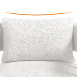 Yaheetech White Oversized Upholstered Accent Armchair With 3 Strong Metal Legs - thumbnail 6