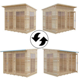 Shire Lela Summerhouse 8X6 Ft With Double Doors - thumbnail 5