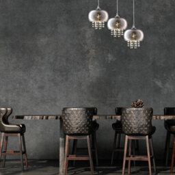 Milagro Starlight Chrome Pendant Lamp 3Xe14 A Stunning Range With 22Cm Glass Shades Housing Chrome Fitments And Gorgeous Crystals - thumbnail 4
