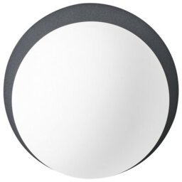 Beliani Aurora Set Of 2 Wall Lamps, Black Metal Base And Opal Glass Shades, Hardwired - thumbnail 2