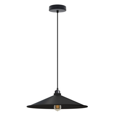 2Pack Cone Lamp Shade Pendant Light Fixtures 22Cm Metal Replacing Hanging Lampshade - image 1