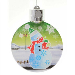 Shatchi 3D Snowman Led Christmas Tree Hanging Decoration Ornaments Xmas Gifts - thumbnail 2