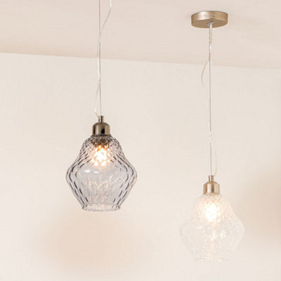 Pacific Lifestyle Lisbon Clear Optic Diamond Glass Pendant - image 1