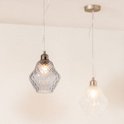 Pacific Lifestyle Lisbon Clear Optic Diamond Glass Pendant - thumbnail 1