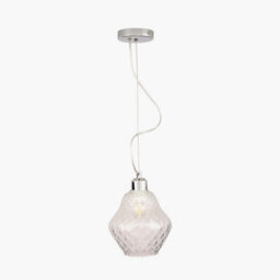 Pacific Lifestyle Lisbon Clear Optic Diamond Glass Pendant - thumbnail 3