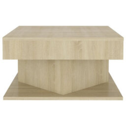 Berkfield Coffee Table Sonoma Oak 57X57X30 Cm Engineered Wood - thumbnail 3