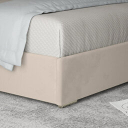 George Upholstered Soft Velvet Metal Designer Bed Frame - thumbnail 4