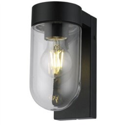 First Choice Lighting Set Of 2 Parnie - Black Ip44 Outdoor Wall Lights - thumbnail 2