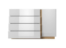 Arte  Spacious And Elegant Chest Of Drawers With Hinged Door And Shelf Arco (H)910mm (W)1390mm (D)400mm - thumbnail 3