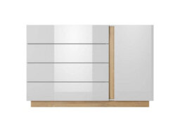 Arte  Spacious And Elegant Chest Of Drawers With Hinged Door And Shelf Arco (H)910mm (W)1390mm (D)400mm - thumbnail 4