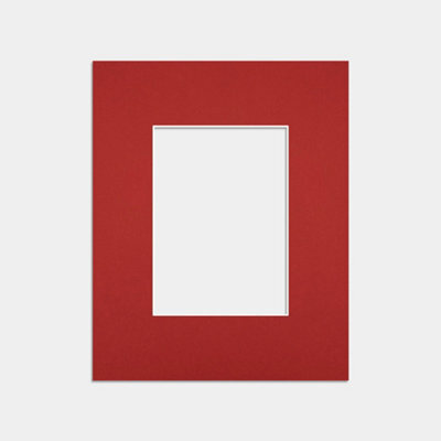 Ak Frames 8X6 Crimson Picture Mounts To Fit 5X3 Aperture Size - Mount Board Only (No Frame Included) - image 1