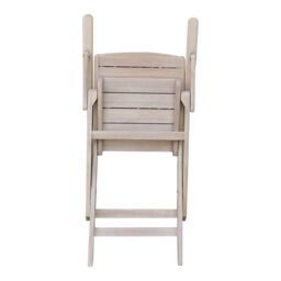 GoodHome Riveo Natural Wooden Foldable Armchair, Pack Of 2 - thumbnail 5