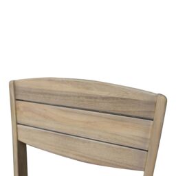 GoodHome Riveo Natural Wooden Foldable Armchair, Pack Of 2 - thumbnail 6
