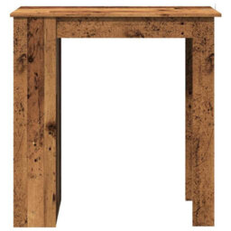 Berkfield Bar Table With Shelf Old Wood 102X50X103.5 Cm Engineered Wood - thumbnail 4