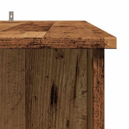 Berkfield Bar Table With Shelf Old Wood 102X50X103.5 Cm Engineered Wood - thumbnail 7