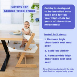Catchy Highchair Food Catcher  Compatible With Stokke Tripp Trapp  Easy Clean - thumbnail 5
