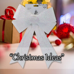 Tinsel Bow Light Up Christmas Decoration X 1 29Cm X 43Cm X 10Cm White - thumbnail 5