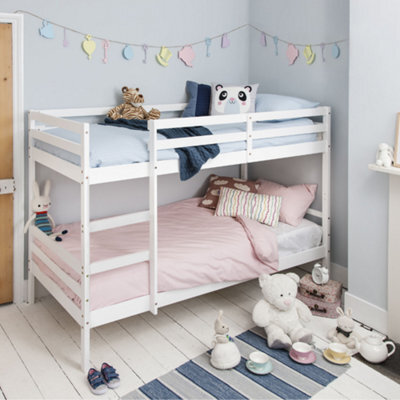 Nöa & Nani Noa & Nani Kids Solid Wood Bunk Bed With Straight Ladder In White Jakke - image 1
