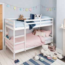 Nöa & Nani Noa & Nani Kids Solid Wood Bunk Bed With Straight Ladder In White Jakke - thumbnail 2