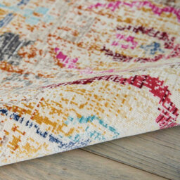 Multi Luxurious Traditional Persian Easy To Clean Floral Graphics Rug For Dining Room -160Cm X 230Cm - thumbnail 4