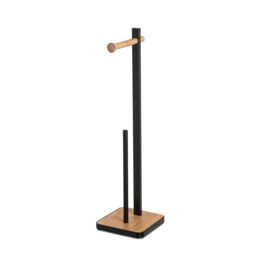 Croydex Bamboo Black Freestanding Toilet Butler - thumbnail 5
