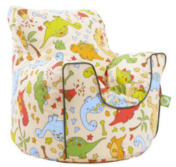 Bean Lazy Cotton Dinosaur Bean Bag Arm Chair Toddler Size - thumbnail 2