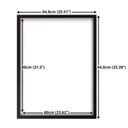 Gb Eye Contemporary Wooden Black Picture Frame - 60 X 80Cm - thumbnail 6