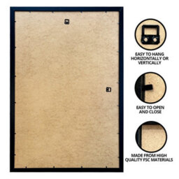 Gb Eye Contemporary Wooden Black Picture Frame - 60 X 80Cm - thumbnail 5