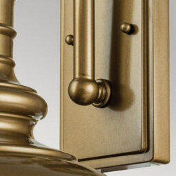 Luminosa Lighting Elstead Redding Station Outdoor Dome Wall Lamp, Painted Distressed Bronze Ip44 - thumbnail 3