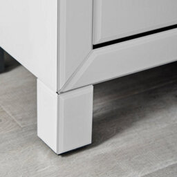 Furniturebox Uk Lexi Contemporary White Mirrored Bedside Table Side Table Bedroom Cabinet Modern Slimline 3 Drawer Reflective - thumbnail 4