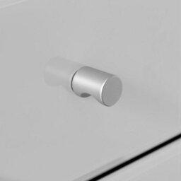 Furniturebox Uk Lexi Contemporary White Mirrored Bedside Table Side Table Bedroom Cabinet Modern Slimline 3 Drawer Reflective - thumbnail 5