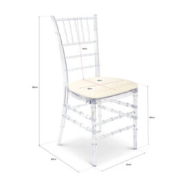 Bravich Clear Acrylic Chiavari Dining Chairs Wedding Event Chair - thumbnail 9