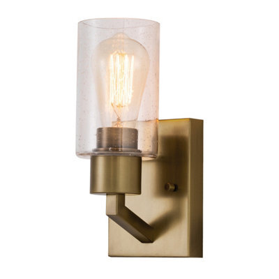 Luminosa Lighting Elstead Kichler Deryn Wall Lamp Natural Brass - image 1