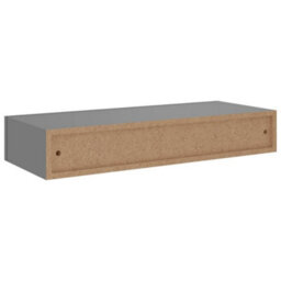Berkfield Wall-Mounted Drawer Shelves 2 Pcs Grey 60X23.5X10Cm Mdf - thumbnail 7