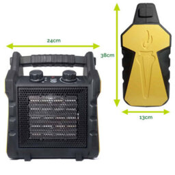 Elixir Garden Supplies Elixir Gardens Bh-20R3 2Kw X 1 Square Fan Heater - thumbnail 6